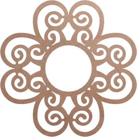 Ekena Millwork Cohen Wood Fretwork Pierced Ceiling Medallion, Wood (Paint Grade), 38"OD x 13"ID x 3/8"T CMWP38X38X0375COMF